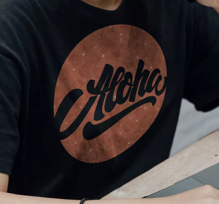 알로하 씨쉘 갤럭시 커스텀 티셔츠 - TenStickers