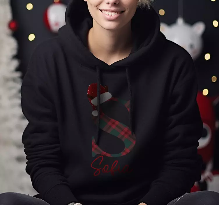 티셔츠 크리스마스 테마 hello, My Name is John안녕하세요, 내 이름은 존입니다. - TenStickers