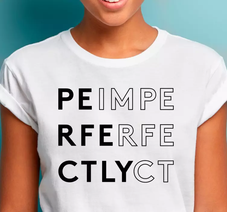 완벽하게 불완전한 일루션 커스텀 티셔츠 - TenStickers