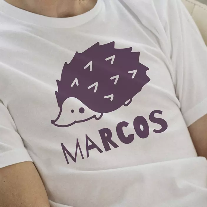 심플한 고슴도치 디자인 티셔츠 - TenStickers