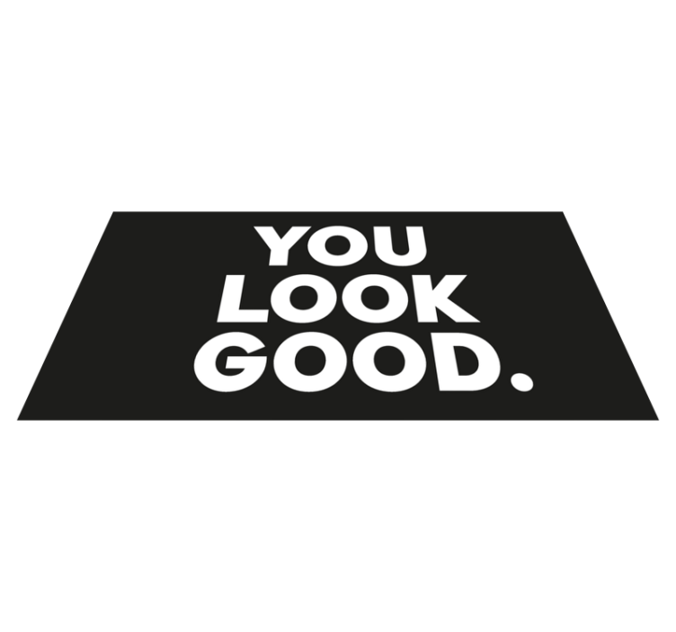 욕실용 비닐 카펫 you look good - TenStickers