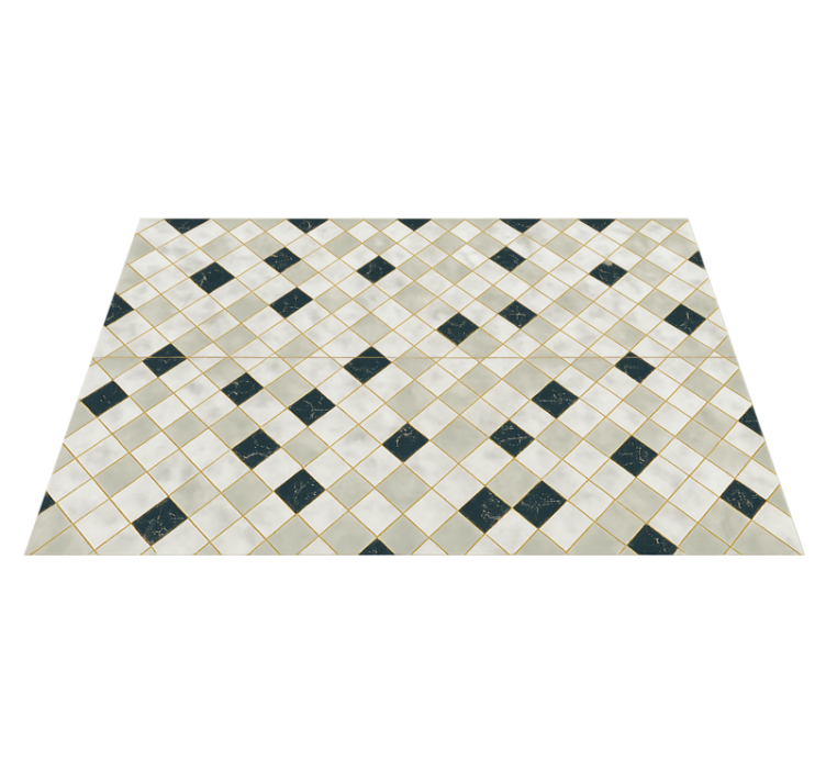 거실용 비닐 깔개 시멘트 타일 회색 톤 - TenStickers