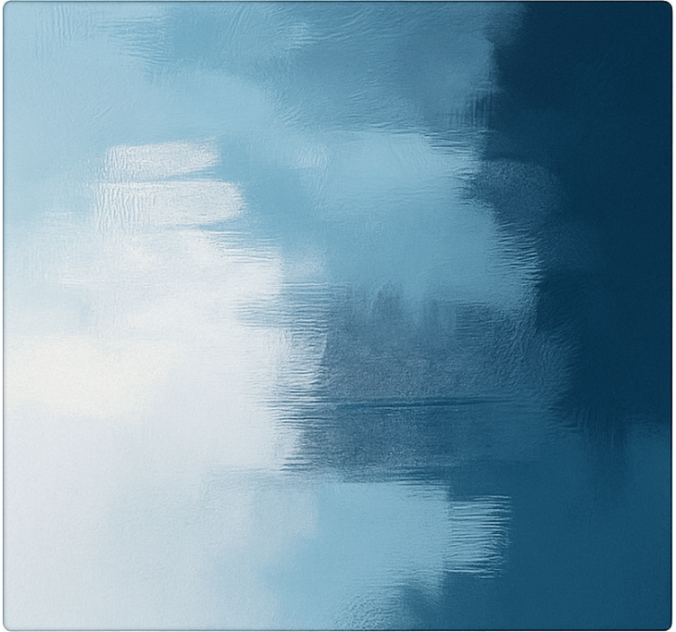 파란색 비닐 카펫 추상 표현주의 예술 - TenStickers