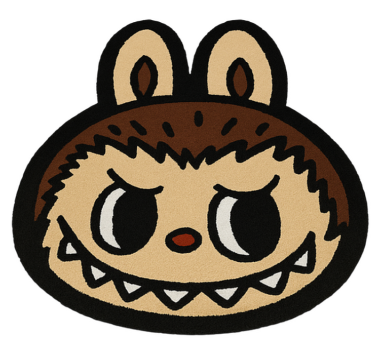 어린 이용 비닐 카펫 클래식 브라운 라부부 - TenStickers