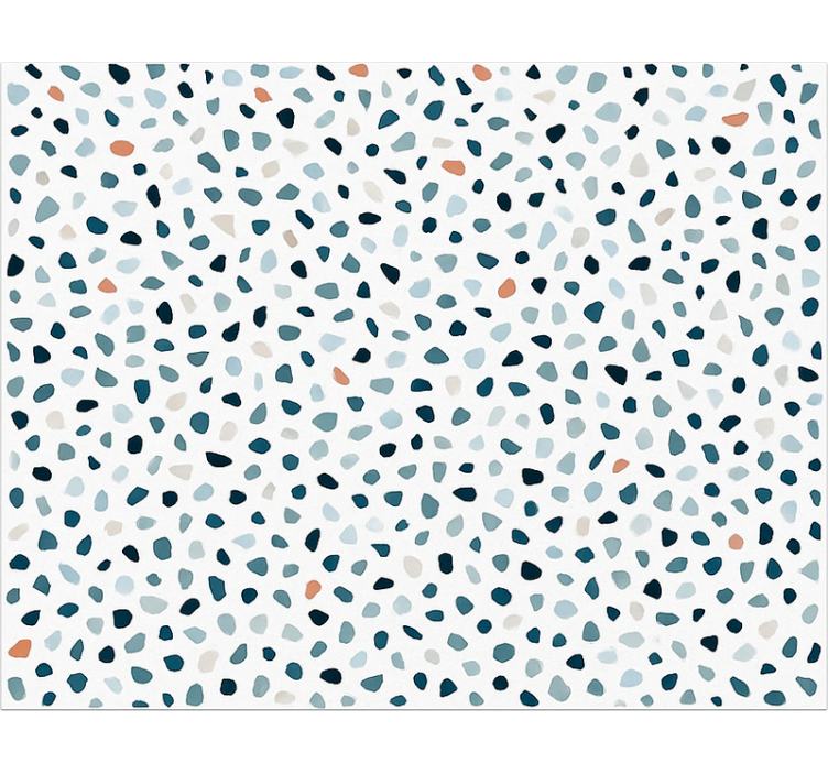 비닐 주방 카펫 작고 다채로운 돌 - TenStickers