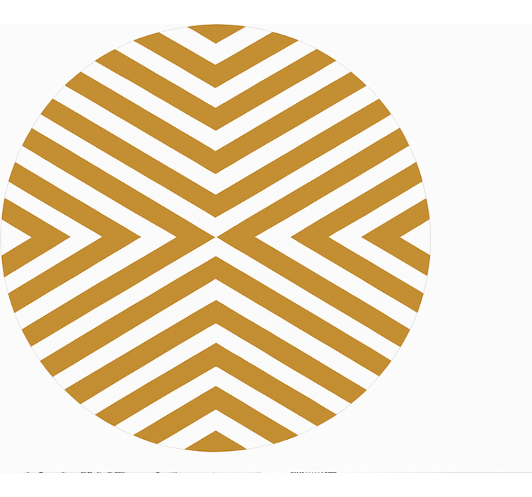 레스토랑용 비닐 카펫 머스타드 셰브론 패턴 - TenStickers