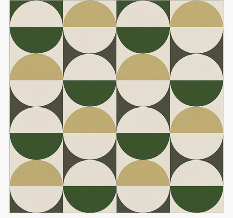 레스토랑용 비닐 카펫 중세 원형 패턴 - TenStickers