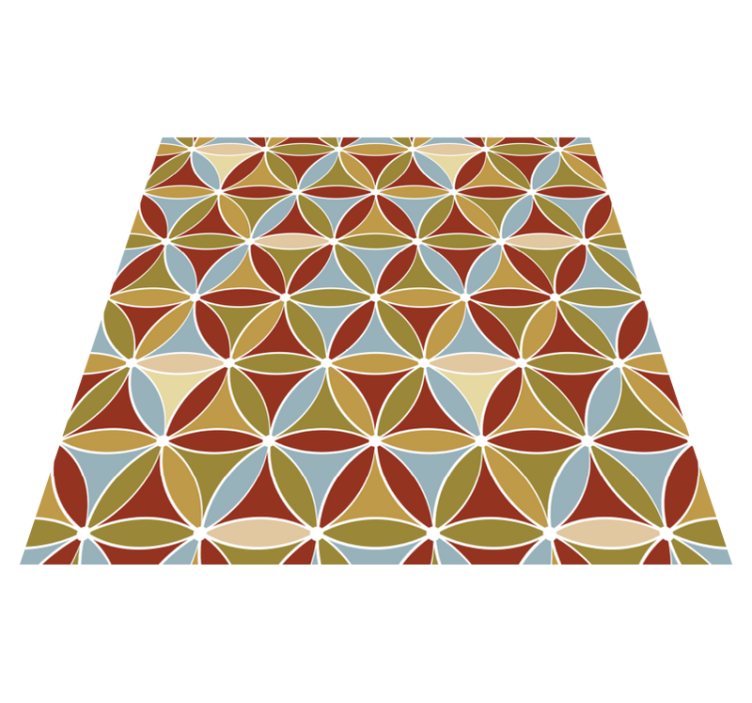 거실용 비닐 깔개 다채로운 프리즘 패턴 매트 - TenStickers