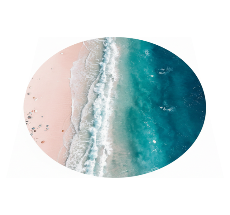 거실용 비닐 깔개 해변 사이클 - TenStickers