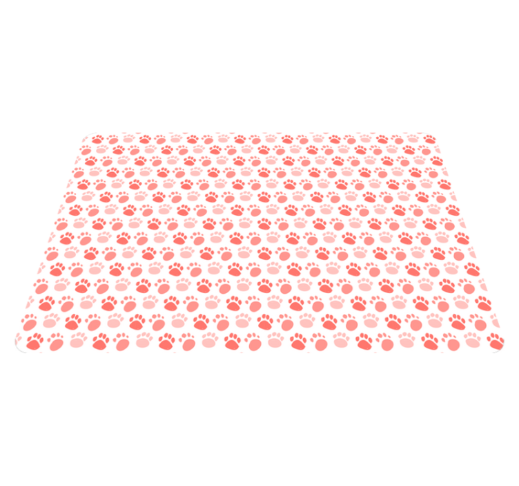 비닐 카펫 동물 강아지 발자국 - TenStickers