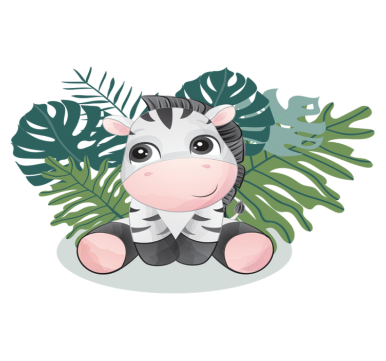 비닐 카펫 동물 아프리카 야생 얼룩말 - TenStickers