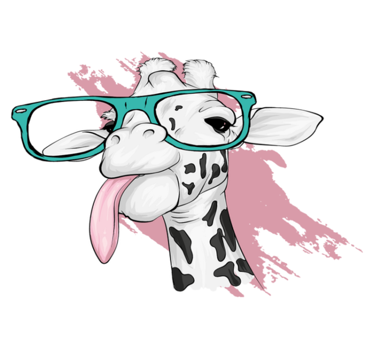 비닐 카펫 동물 기린 스플래시 - TenStickers