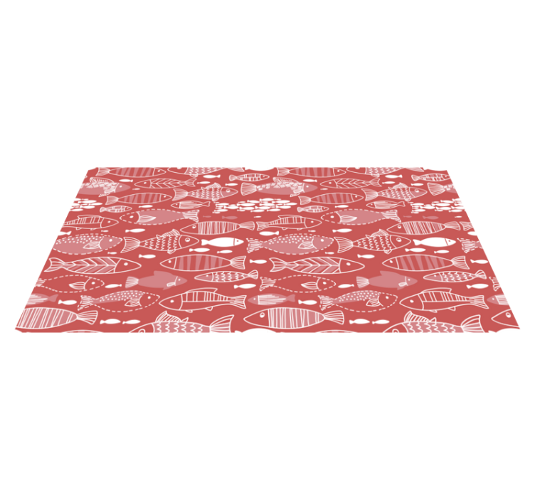 비닐 카펫 동물 바다 속 많은 물고기 - TenStickers