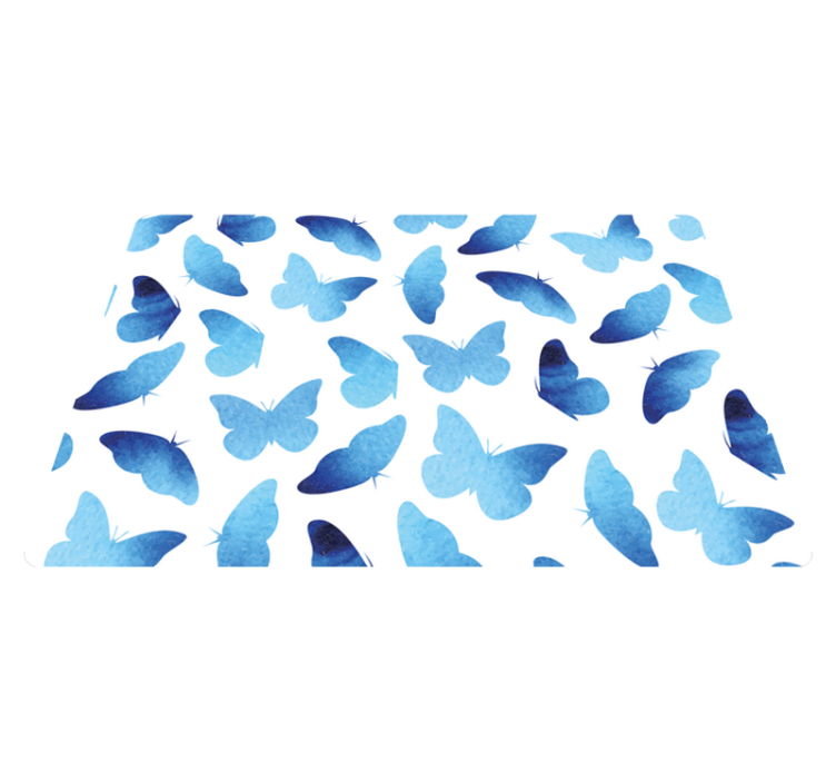 비닐 카펫 동물 그려진 나비 - TenStickers