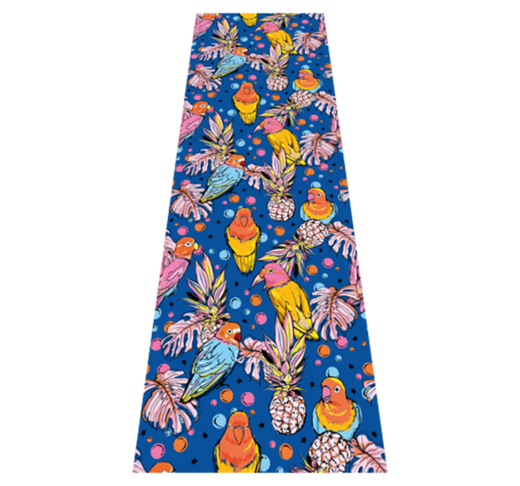 비닐 카펫 동물 다채로운 깃털 - TenStickers