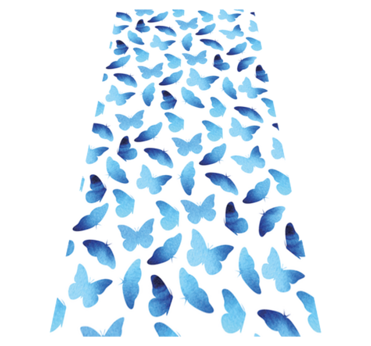 비닐 카펫 동물 그려진 나비 - TenStickers