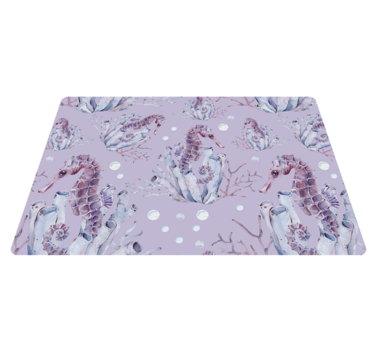 비닐 카펫 동물 수채화 해마 - TenStickers