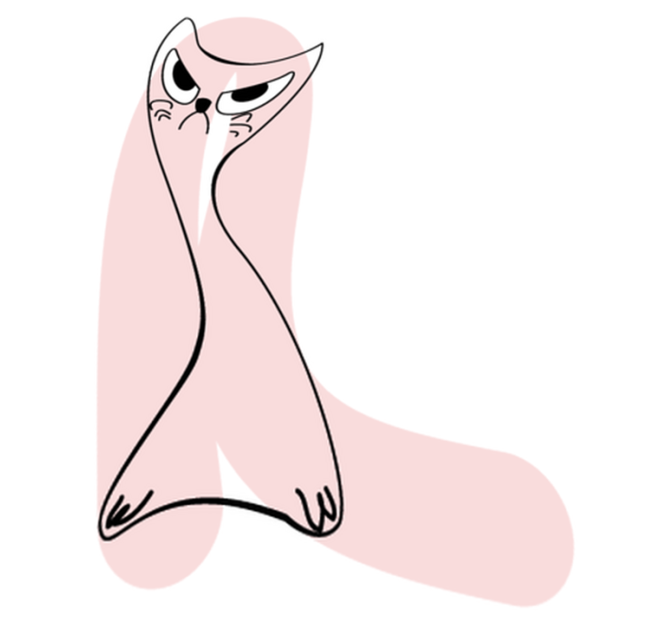 비닐 카펫 동물 화난 실루엣 - TenStickers