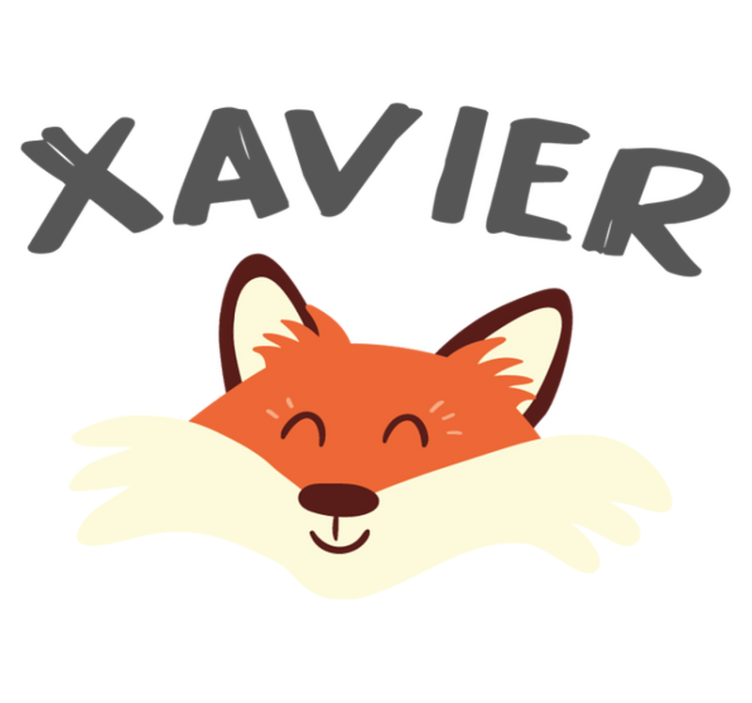 비닐 카펫 동물 장난기 가득한 여우 머리 - TenStickers