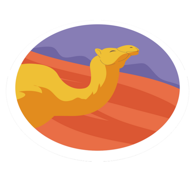 비닐 카펫 동물 사막의 동물 - TenStickers