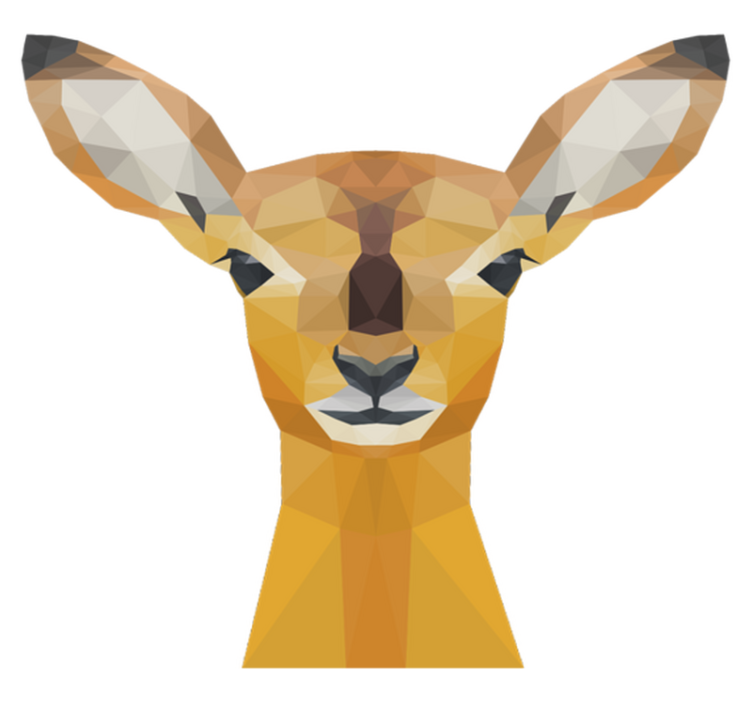 비닐 카펫 동물 사슴 - TenStickers