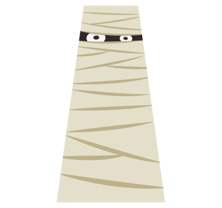 할로윈 비닐 카펫 미라 눈 - TenStickers