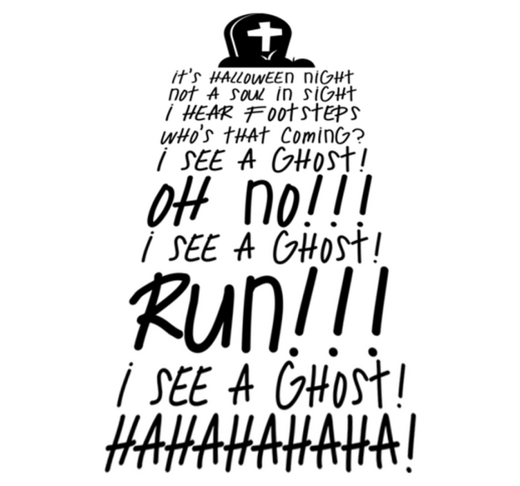 할로윈 비닐 카펫 인기 노래 - TenStickers