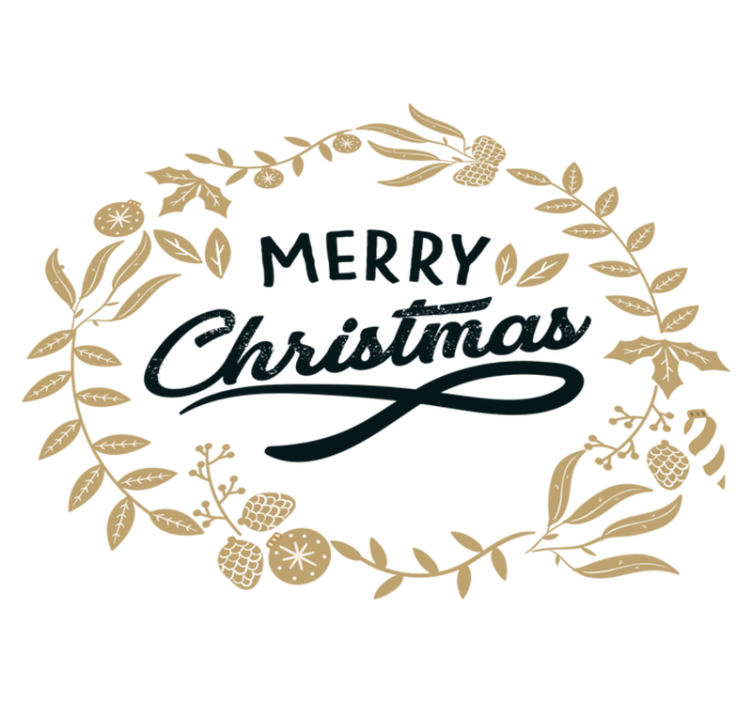 비닐 크리스마스 카펫 꽃 자수 크리스마스 - TenStickers