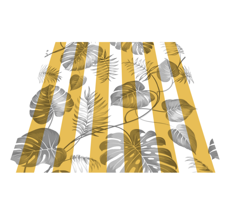 비닐 카펫 꽃과 식물 슬라이딩 옷장 문 - TenStickers