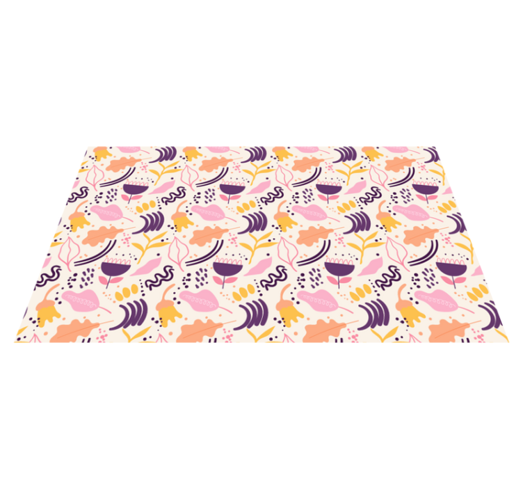 비닐 카펫 꽃과 식물 생동감 넘치는 꽃의 영감 - TenStickers