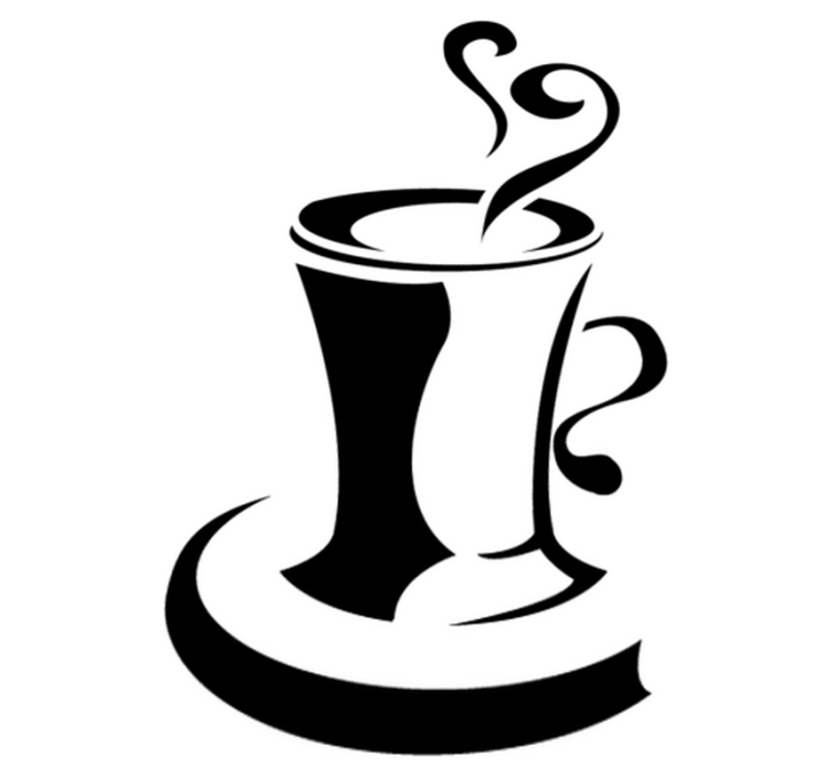 비닐 주방 카펫 사랑이 담긴 커피 - TenStickers