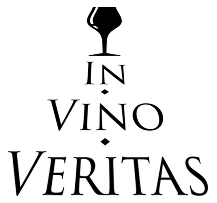 비닐 주방 카펫 진실은 와인 속에 있다 - TenStickers