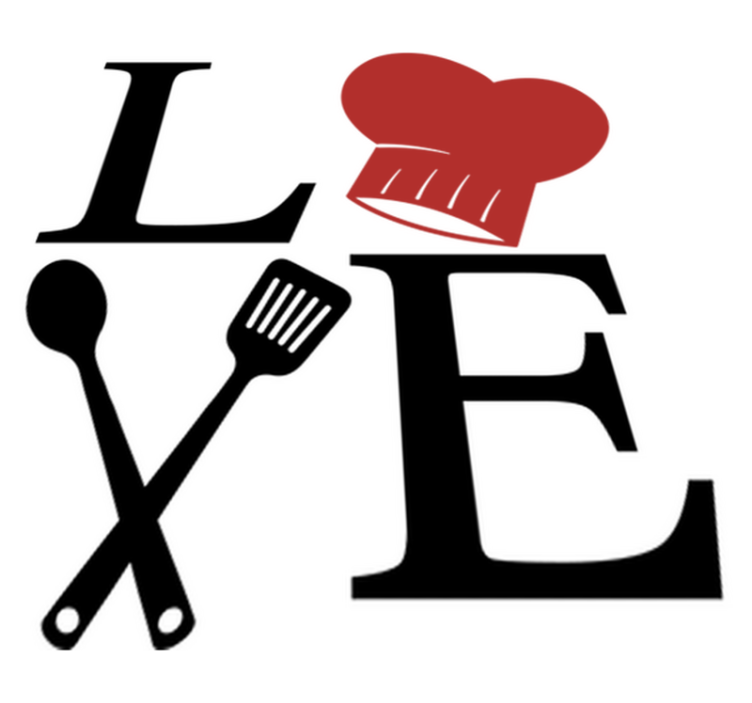 비닐 주방 카펫 셰프의 사랑 - TenStickers