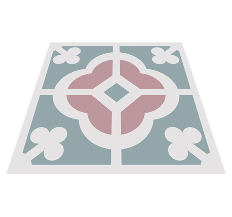 비닐 주방 카펫 플로랄 수압 타일 - TenStickers