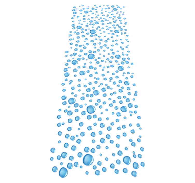 욕실용 비닐 카펫 물방울 디자인 - TenStickers