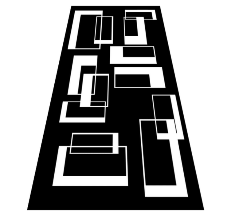 욕실용 비닐 카펫 미니멀리즘 사각형 - TenStickers