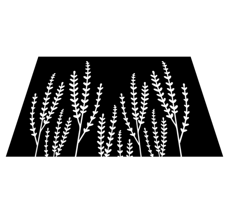 욕실용 비닐 카펫 흑백 스파이크 - TenStickers