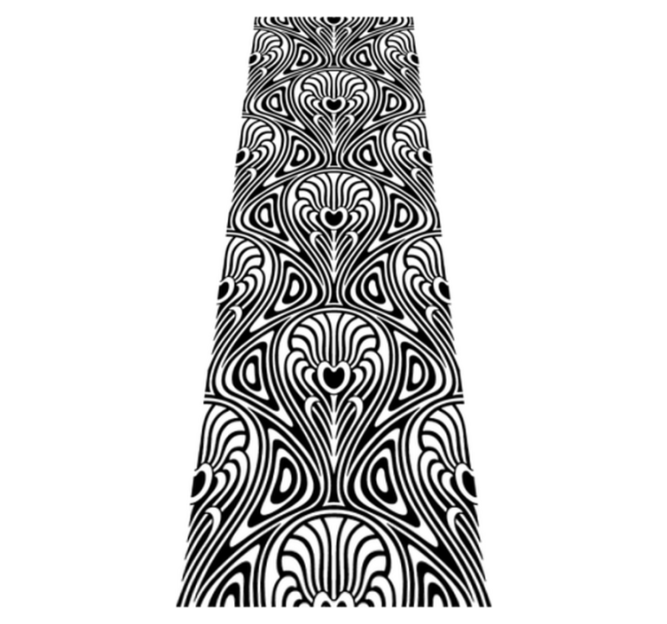 욕실용 비닐 카펫 아르누보 디자인 - TenStickers