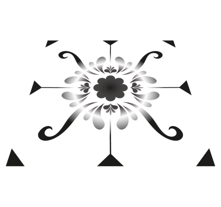 욕실용 비닐 카펫 타일 패턴 - TenStickers