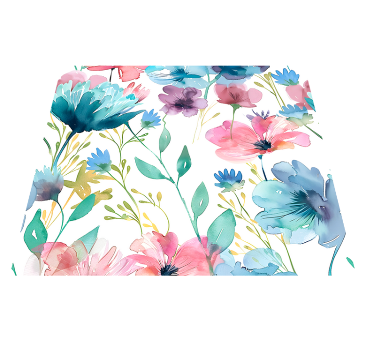 비닐 카펫 꽃과 식물 여름의 야생화 - TenStickers