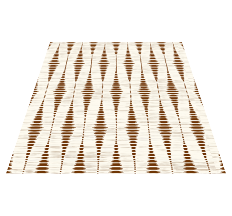 기하학적 효과 비닐 카펫 초콜릿 브라운 라바울 이캇 - TenStickers