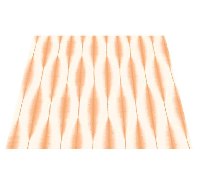 기하학적 효과 비닐 카펫 이카트 카스리 오렌지 - TenStickers