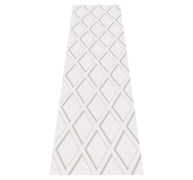 기하학적 효과 비닐 카펫 3d 마름모 햄프턴 패턴 - TenStickers
