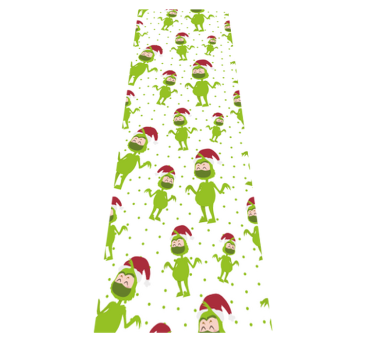 비닐 크리스마스 카펫 마스크 얼굴과 함께하는 메리 크리스마스 - TenStickers