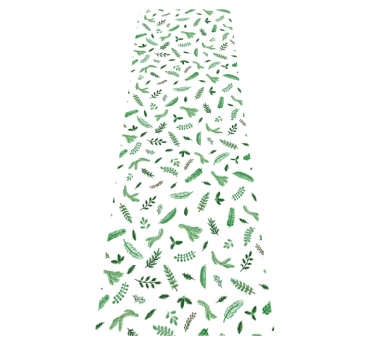 비닐 크리스마스 카펫 잎사귀 패턴 크리스마스 장식 - TenStickers