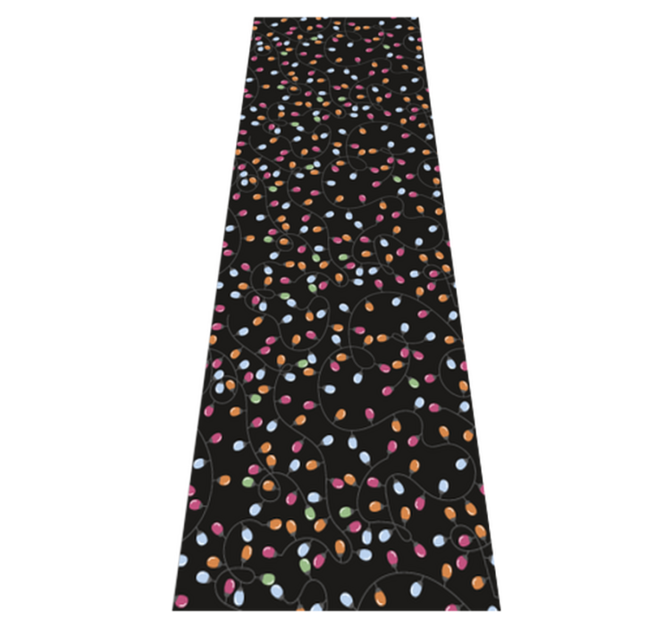 비닐 크리스마스 카펫 행복한 조명 크리스마스 장식 - TenStickers