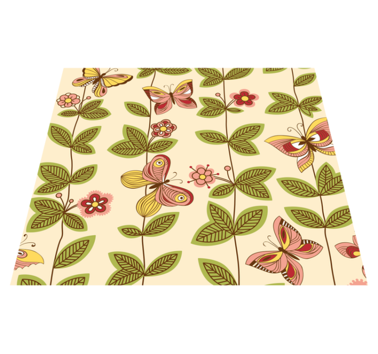 침실용 비닐 카펫 나비 디자인 - TenStickers