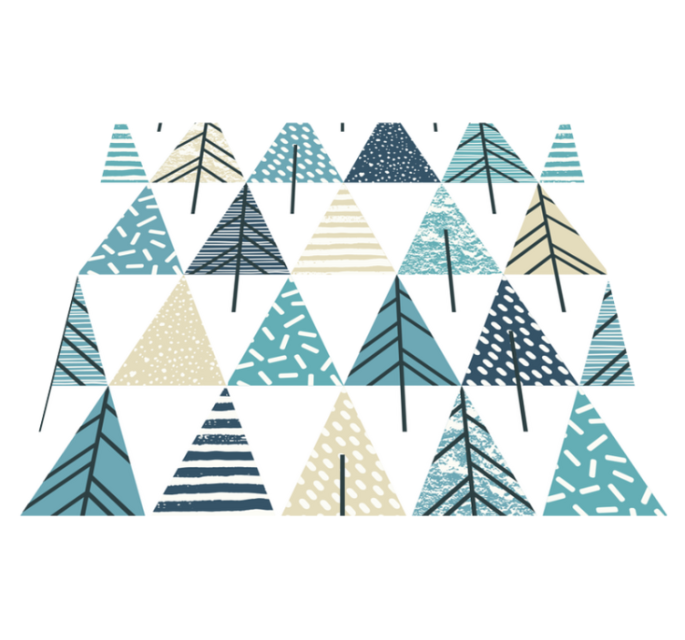 침실용 비닐 카펫 북유럽 패턴 - TenStickers