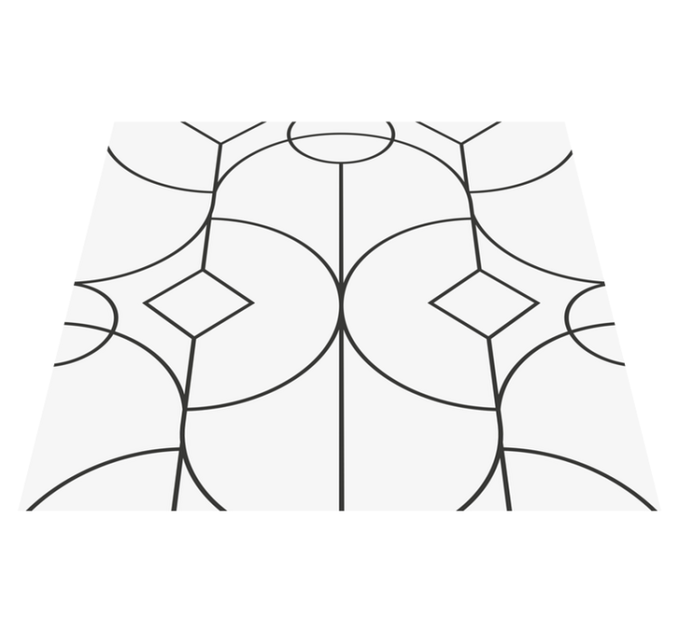 침실용 비닐 카펫 클래식 스타일 우아한 패턴 - TenStickers