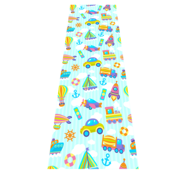 침실용 비닐 카펫 자동차 귀여운 디자인 - TenStickers